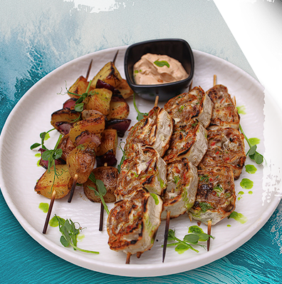 Шашлык из говядины на мангале