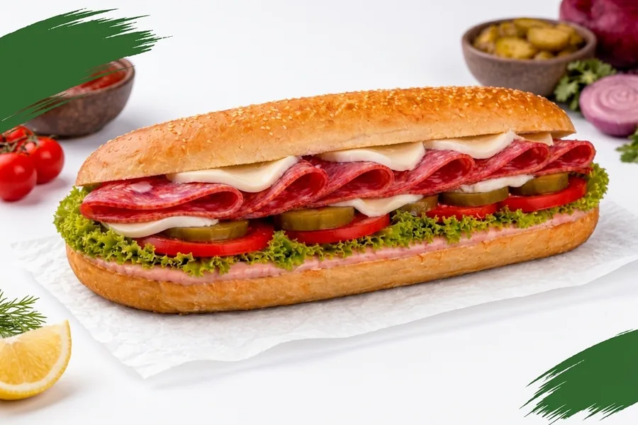 Сонвич с колбасой и сыром XL