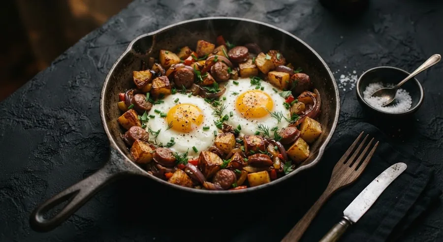 Яйцо с картошкой