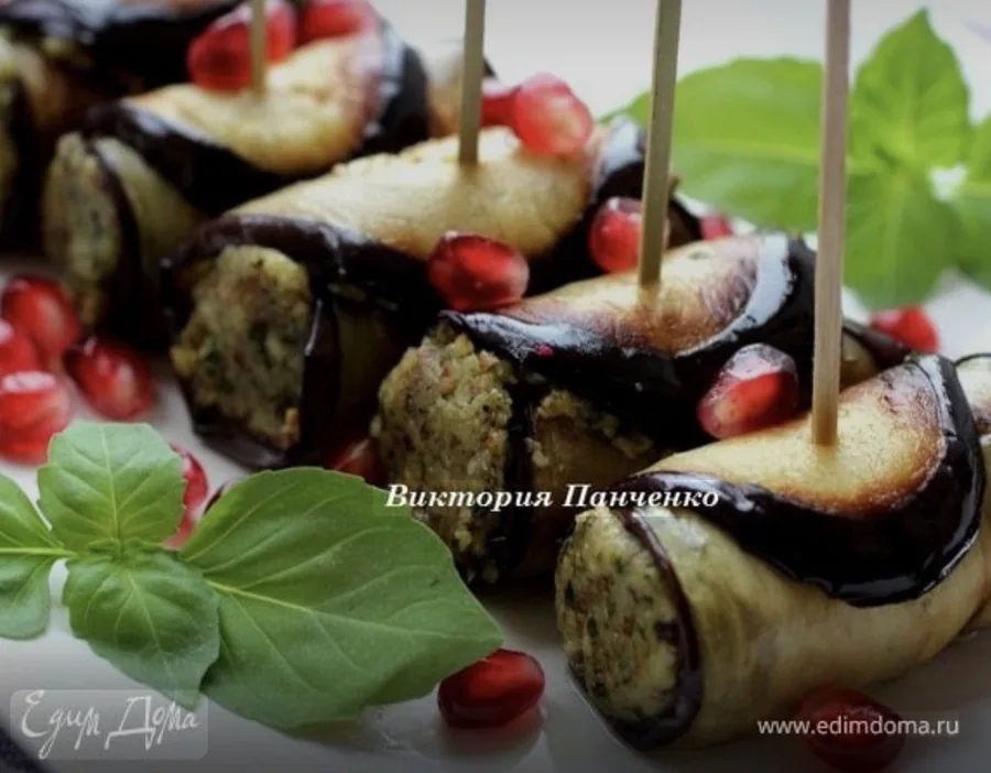 Салат рулет орехоми