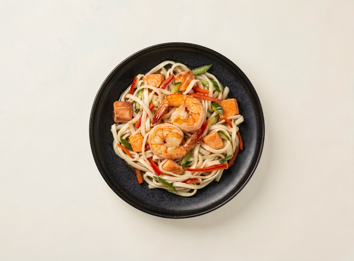 Wok с морепродуктами