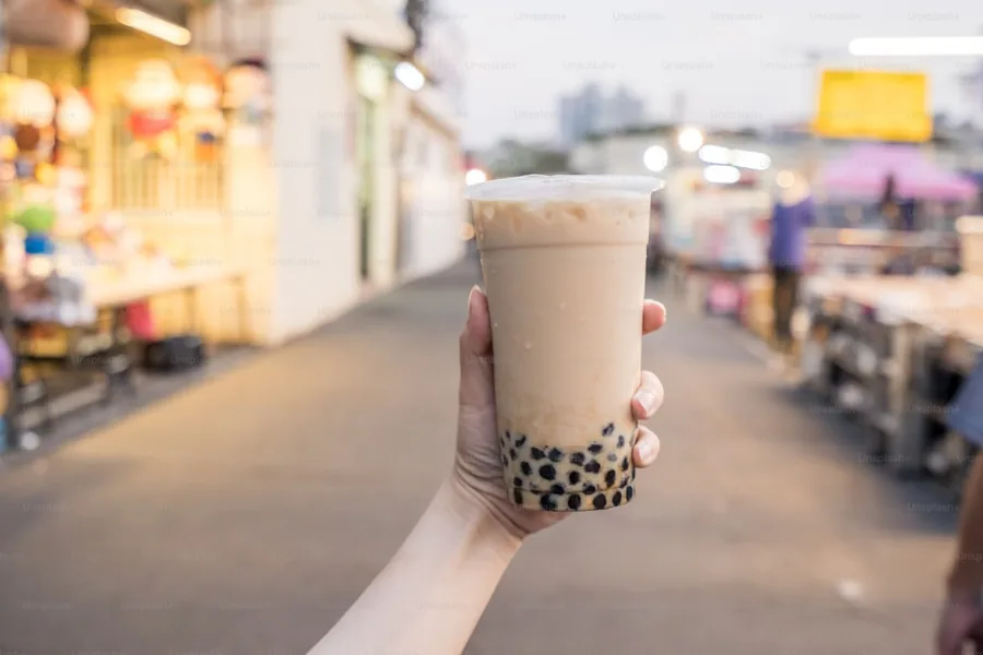 Bubble tea манго-кокос