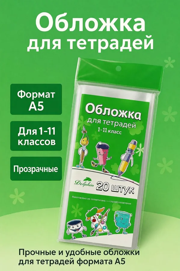 Обложка дельфин оригинал.20шт